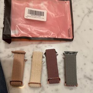 Set of Four Braided Apple Watch Bands